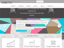 Tablet Screenshot of datactics.com